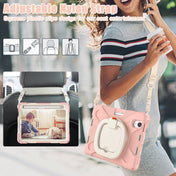 For iPad mini 6 Silicone + PC Protective Tablet Case with Holder & Shoulder Strap (Rose Gold) Eurekaonline