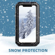 For iPhone 11 Dustproof Shockproof Waterproof Silicone + Metal Protective Case(Black) Eurekaonline
