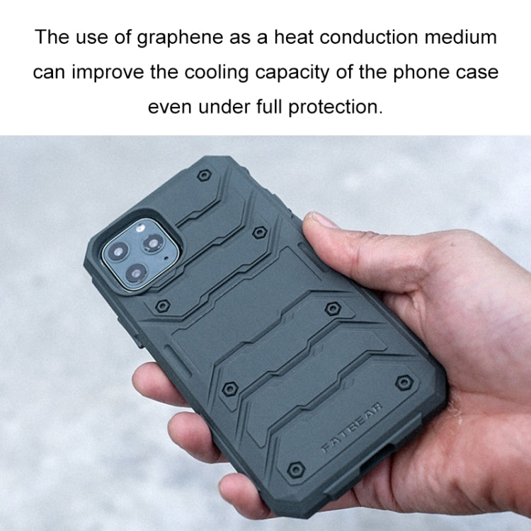 For iPhone 11 FATBEAR Graphene Cooling Shockproof Case (Black) Eurekaonline