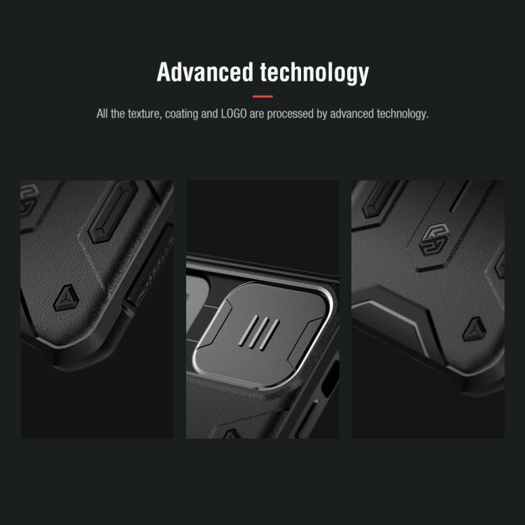 For iPhone 11 NILLKIN Shockproof CamShield Armor Protective Case with Invisible Ring Holder(Black) Eurekaonline