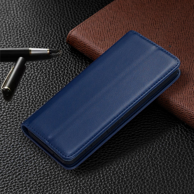 For iPhone 11 Pro 2 in 1 Detachable Magnetic Horizontal Flip Genuine Leather Case with Holder & Card Slots & Wallet(Blue) Eurekaonline