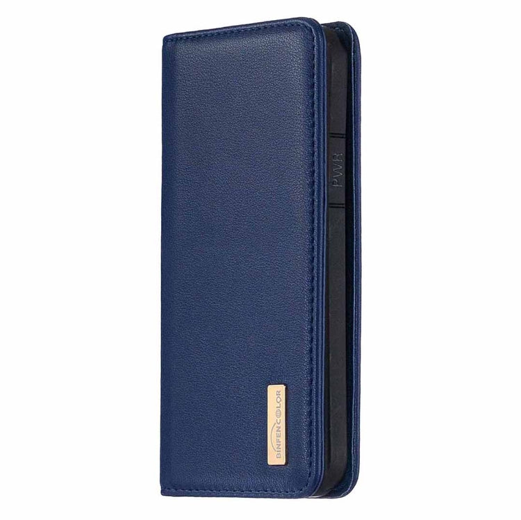 For iPhone 11 Pro 2 in 1 Detachable Magnetic Horizontal Flip Genuine Leather Case with Holder & Card Slots & Wallet(Blue) Eurekaonline