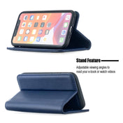 For iPhone 11 Pro 2 in 1 Detachable Magnetic Horizontal Flip Genuine Leather Case with Holder & Card Slots & Wallet(Blue) Eurekaonline