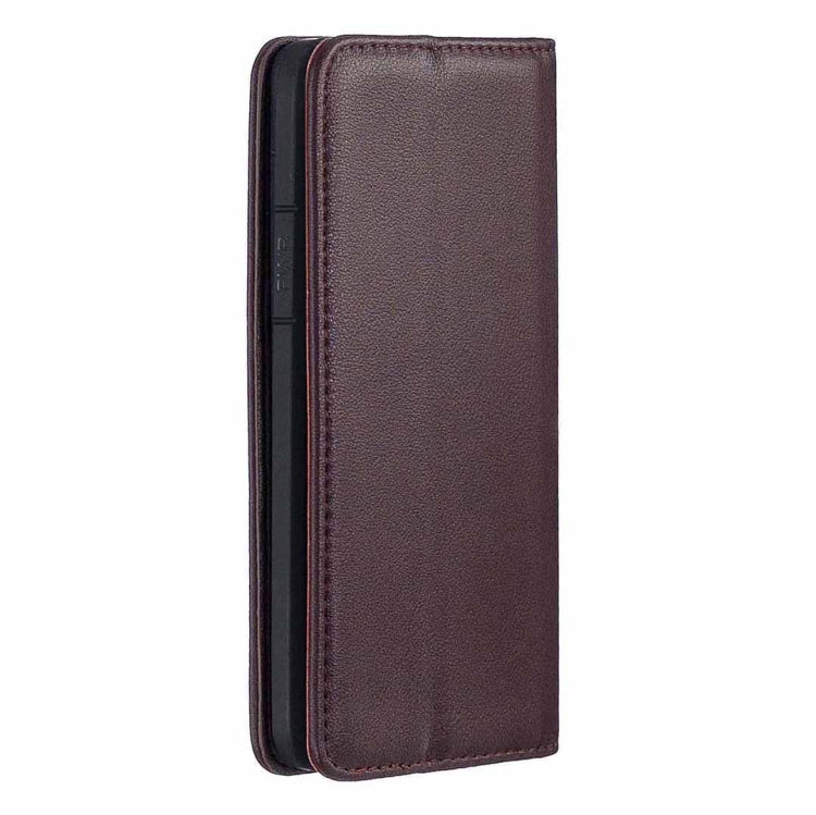 For iPhone 11 Pro 2 in 1 Detachable Magnetic Horizontal Flip Genuine Leather Case with Holder & Card Slots & Wallet(Dark Brown) Eurekaonline