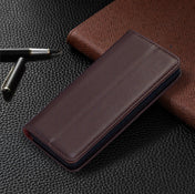 For iPhone 11 Pro 2 in 1 Detachable Magnetic Horizontal Flip Genuine Leather Case with Holder & Card Slots & Wallet(Dark Brown) Eurekaonline