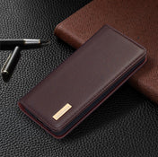 For iPhone 11 Pro 2 in 1 Detachable Magnetic Horizontal Flip Genuine Leather Case with Holder & Card Slots & Wallet(Dark Brown) Eurekaonline