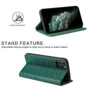 For iPhone 11 Pro Crocodile Texture PC + TPU Horizontal Flip Leather Case with Holder & Card Slots & Wallet(Green) Eurekaonline