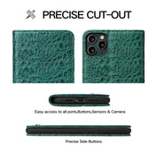 For iPhone 11 Pro Crocodile Texture PC + TPU Horizontal Flip Leather Case with Holder & Card Slots & Wallet(Green) Eurekaonline