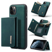 For iPhone 11 Pro DG.MING M1 Series 3-Fold Multi Card Wallet + Magnetic Back Cover Shockproof Case with Holder Function (Green) Eurekaonline