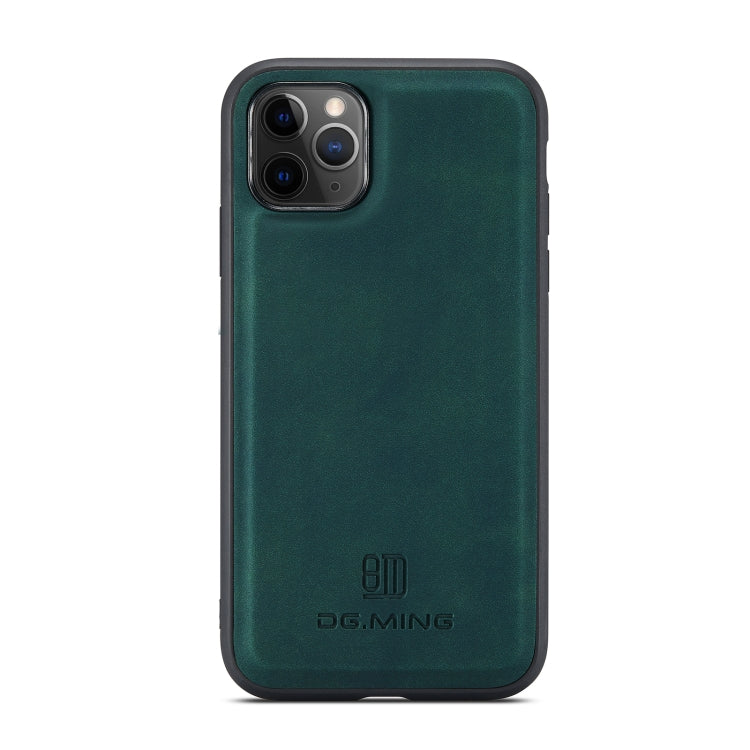 For iPhone 11 Pro DG.MING M1 Series 3-Fold Multi Card Wallet + Magnetic Back Cover Shockproof Case with Holder Function (Green) Eurekaonline