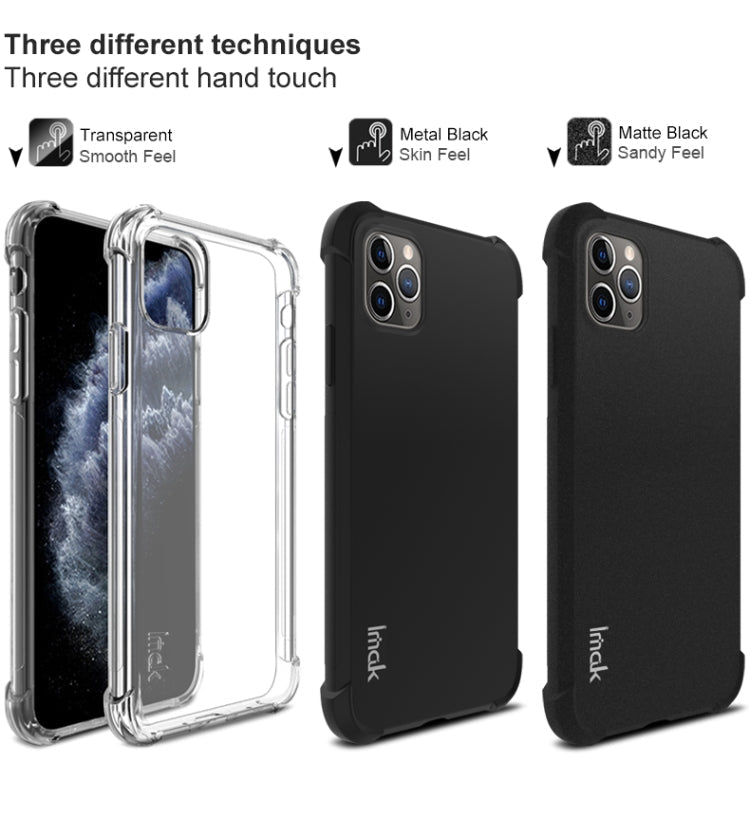 For iPhone 11 Pro IMAK All-inclusive Shockproof Airbag TPU Case, with Screen Protector(Black) Eurekaonline