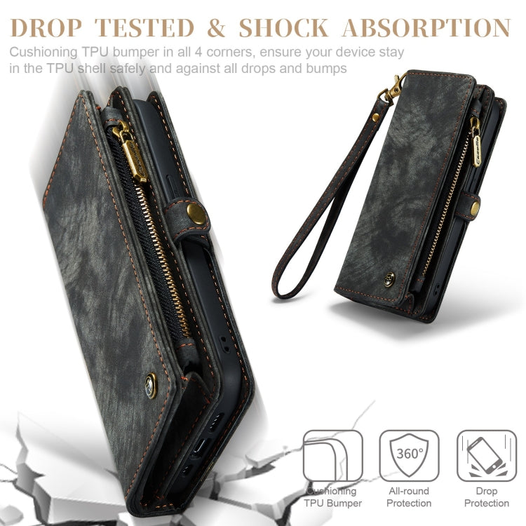 For iPhone 11 Pro Max CaseMe-008 Detachable Multifunctional Horizontal Flip Leather Case with Card Slot & Holder & Zipper Wallet & Photo Frame (Black) Eurekaonline