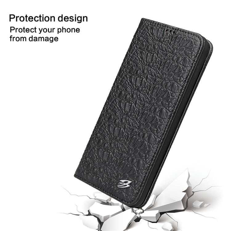 For iPhone 11 Pro Max Crocodile Texture PC + TPU Horizontal Flip Leather Case with Holder & Card Slots & Wallet(Black) Eurekaonline