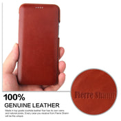 For iPhone 11 Pro Max Fierre Shann Business Magnetic Horizontal Flip Genuine Leather Case (Brown) Eurekaonline