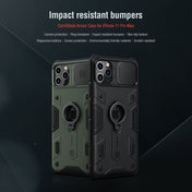 For iPhone 11 Pro Max NILLKIN Shockproof CamShield Armor Protective Case with Invisible Ring Holder(Black) Eurekaonline