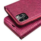 For iPhone 11 Pro Max QIALINO Crocodile Texture Horizontal Flip Leather Case with Wallet & Card Slots(Rose Red) Eurekaonline