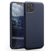 For iPhone 11 Pro Max QIALINO Shockproof Top-grain Leather Protective Case(Royal Blue) Eurekaonline