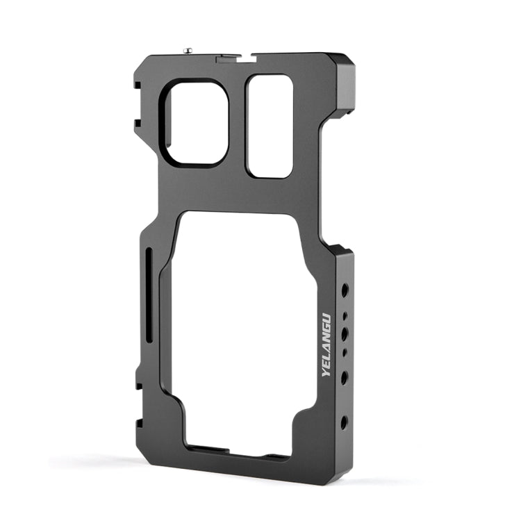 For iPhone 11 Pro Max YELANGU C23 Video Camera Cage Stabilizer with PC Case (Black) Eurekaonline