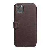 For iPhone 11 Pro QIALINO Business Magnetic Buckle Horizontal Flip Leather Case with Card Slots(Dark Brown) Eurekaonline