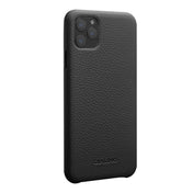 For iPhone 11 Pro QIALINO Shockproof Top-grain Leather Protective Case(Black) Eurekaonline