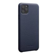 For iPhone 11 Pro QIALINO Shockproof Top-grain Leather Protective Case(Royal Blue) Eurekaonline