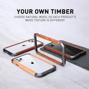 For iPhone 11 Pro R-JUST Metal + Wood Frame Protective Case Eurekaonline