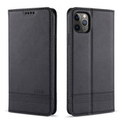 For iPhone 12 / 12 Pro AZNS Magnetic Calf Texture Horizontal Flip Leather Case with Card Slots & Holder & Wallet(Black) Eurekaonline