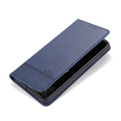 For iPhone 12 / 12 Pro AZNS Magnetic Calf Texture Horizontal Flip Leather Case with Card Slots & Holder & Wallet(Dark Blue) Eurekaonline