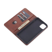 For iPhone 12 / 12 Pro AZNS Magnetic Calf Texture Horizontal Flip Leather Case with Card Slots & Holder & Wallet(Dark Brown) Eurekaonline