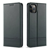 For iPhone 12 / 12 Pro AZNS Magnetic Calf Texture Horizontal Flip Leather Case with Card Slots & Holder & Wallet(Dark Green) Eurekaonline