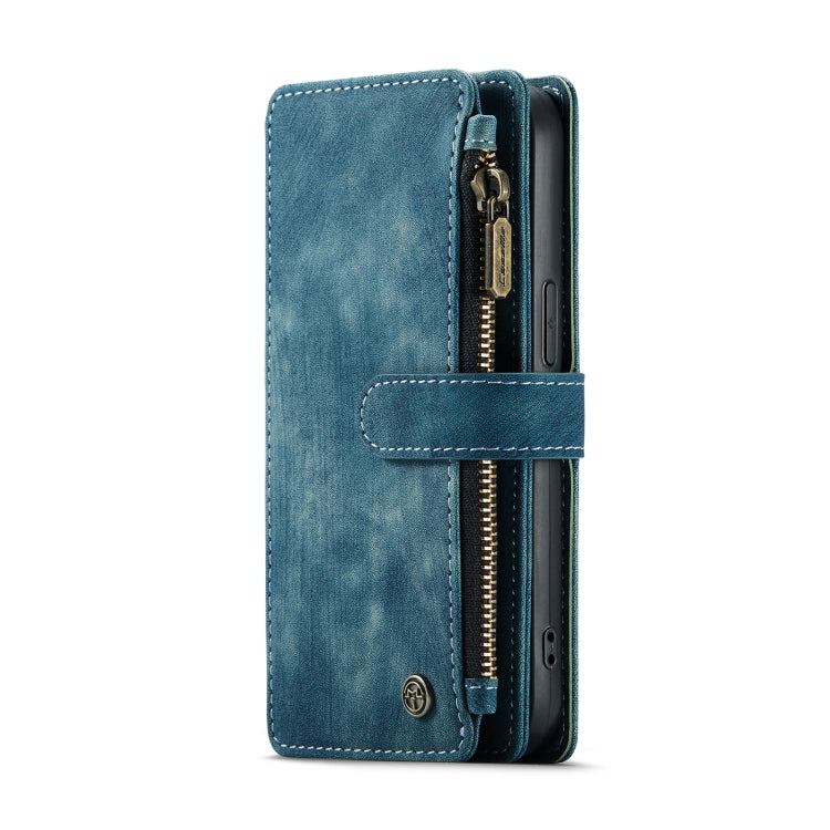  12 Pro CaseMe-C30 PU + TPU Multifunctional Horizontal Flip Leather Case with Holder & Card Slot & Wallet & Zipper Pocket(Blue) Eurekaonline