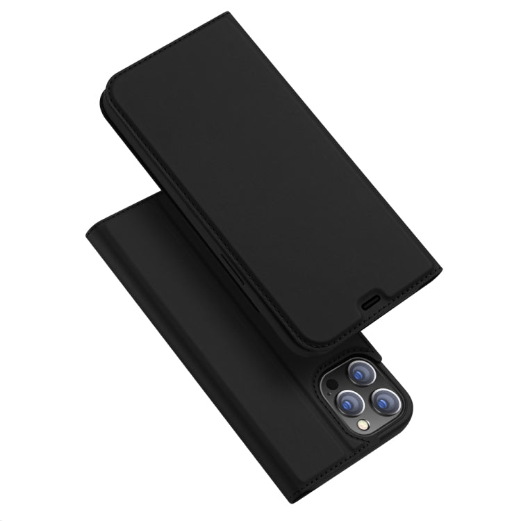 For iPhone 12 / 12 Pro DUX DUCIS Skin Pro Series Horizontal Flip PU + TPU Leather Case, with Holder & Card Slots(Black) Eurekaonline