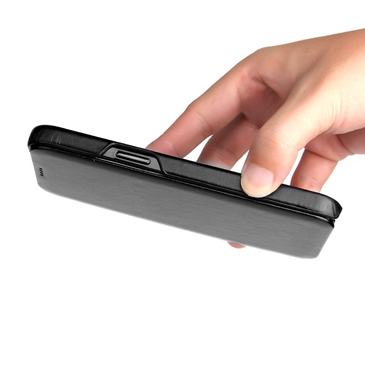 For iPhone 12 / 12 Pro Fierre Shann Business Magnetic Horizontal Flip Genuine Leather Case(Black) Eurekaonline