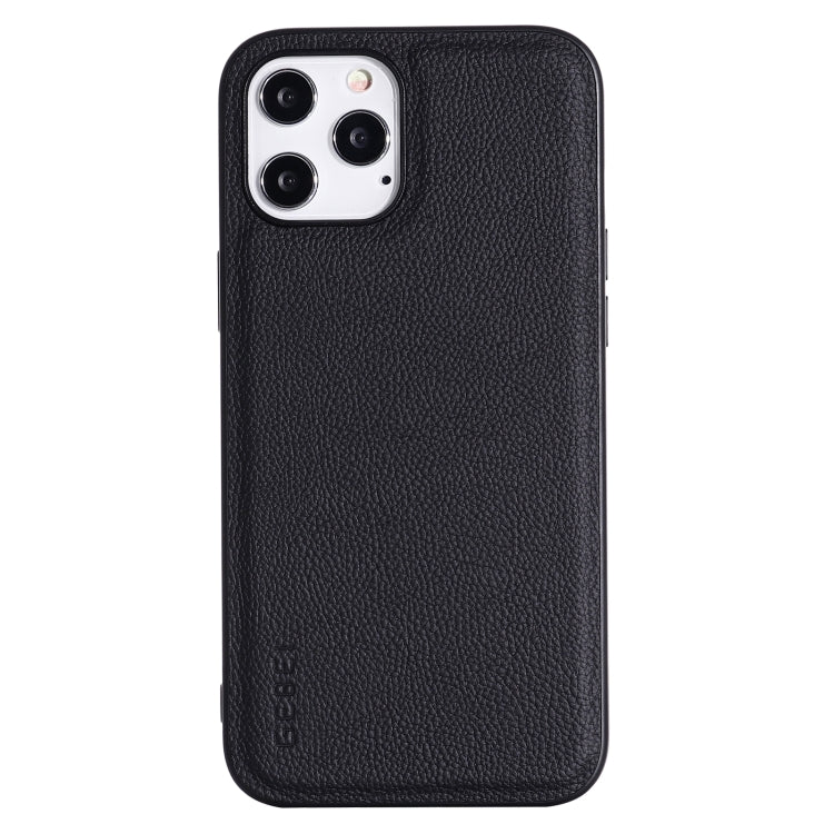  12 Pro GEBEI Full-coverage Shockproof Leather Protective Case(Black) Eurekaonline