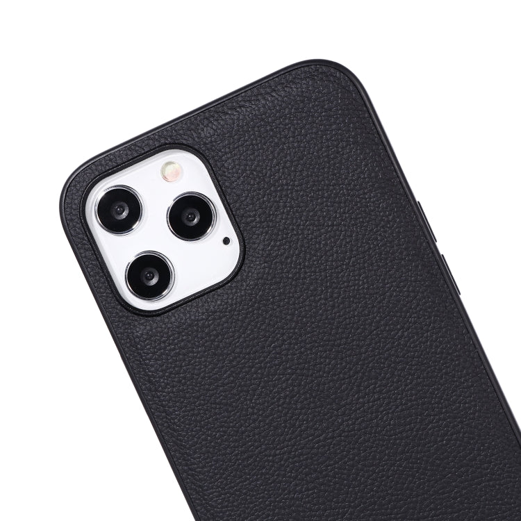 For iPhone 12 / 12 Pro GEBEI Full-coverage Shockproof Leather Protective Case(Black) Eurekaonline