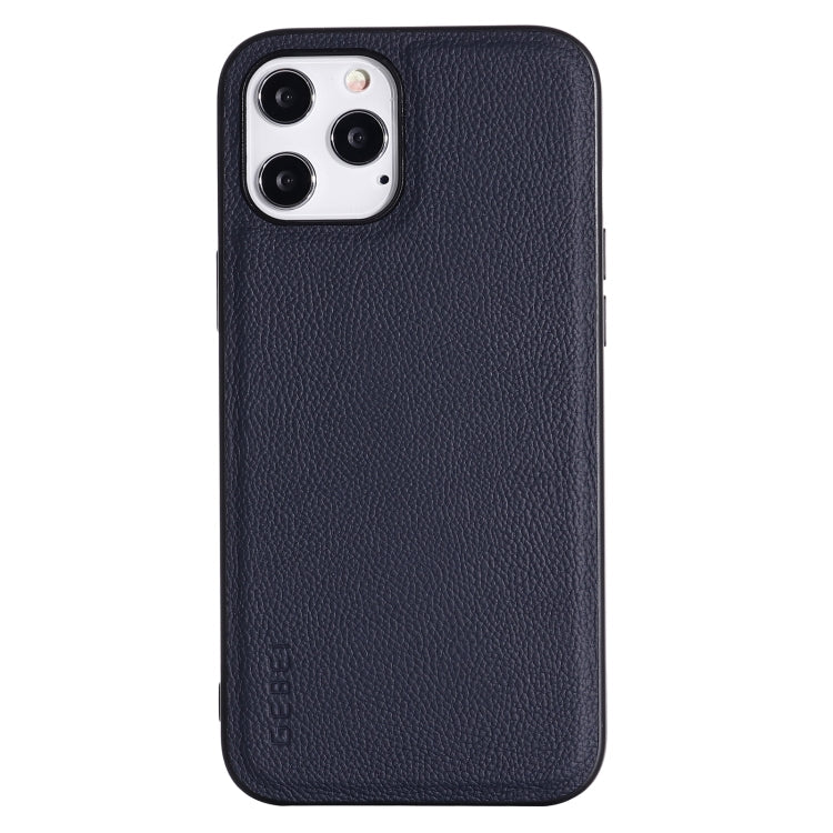  12 Pro GEBEI Full-coverage Shockproof Leather Protective Case(Blue) Eurekaonline