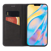 For iPhone 12 / 12 Pro GEBEI Top-grain Leather Horizontal Flip Protective Case with Holder & Card Slots(Black) Eurekaonline