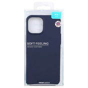 For iPhone 12 / 12 Pro GOOSPERY SOFT FEELING Liquid TPU Shockproof Soft Case(Navy Blue) Eurekaonline