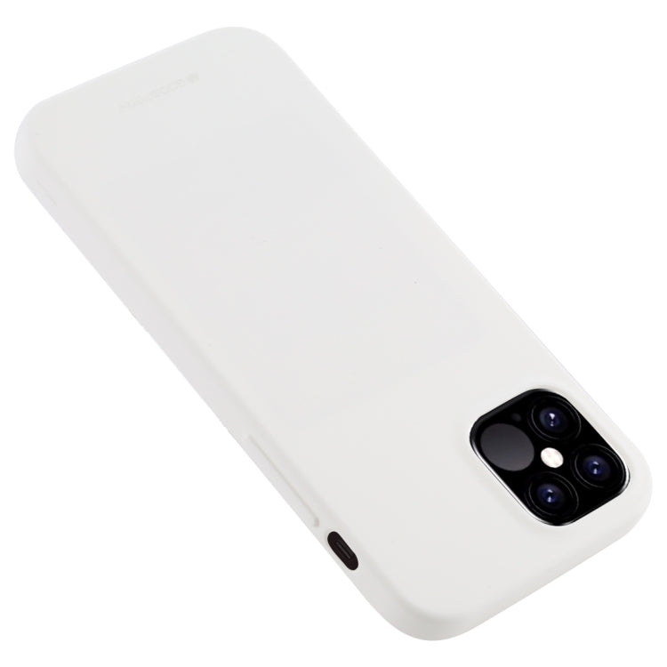 For iPhone 12 / 12 Pro GOOSPERY SOFT FEELING Liquid TPU Shockproof Soft Case(White) Eurekaonline