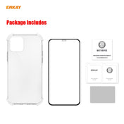 For iPhone 12 / 12 Pro Hat-Prince ENKAY 2 in 1 Clear TPU Soft Case Shockproof Cover + 0.26mm 9H 2.5D Full Glue Full Coverage Tempered Glass Protector Film Eurekaonline