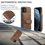 For iPhone 12 / 12 Pro JEEHOOD RFID Blocking Anti-Theft Wallet Phone Case(Brown) Eurekaonline