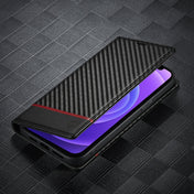 For iPhone 12 / 12 Pro LC.IMEEKE Carbon Fiber PU + TPU Horizontal Flip Leather Case with Holder & Card Slot & Wallet(Horizontal Black) Eurekaonline