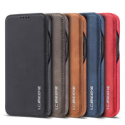 For iPhone 12 / 12 Pro LC.IMEEKE Hon Ancient Series Horizontal Flip Leather Case with Holder & Card Slot(Black) Eurekaonline