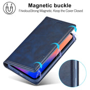 For iPhone 12 / 12 Pro LC.IMEEKE LC-001 Series PU + TPU Color Matching Frosted Horizontal Flip Leather Case with Holder & Card Slot(Blue) Eurekaonline