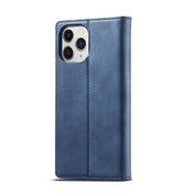 For iPhone 12 / 12 Pro LC.IMEEKE Strong Magnetism Ultra-thin Horizontal Flip Shockproof Matte TPU + PU Leather Case with Holder & Card Slots & Wallet(Blue) Eurekaonline