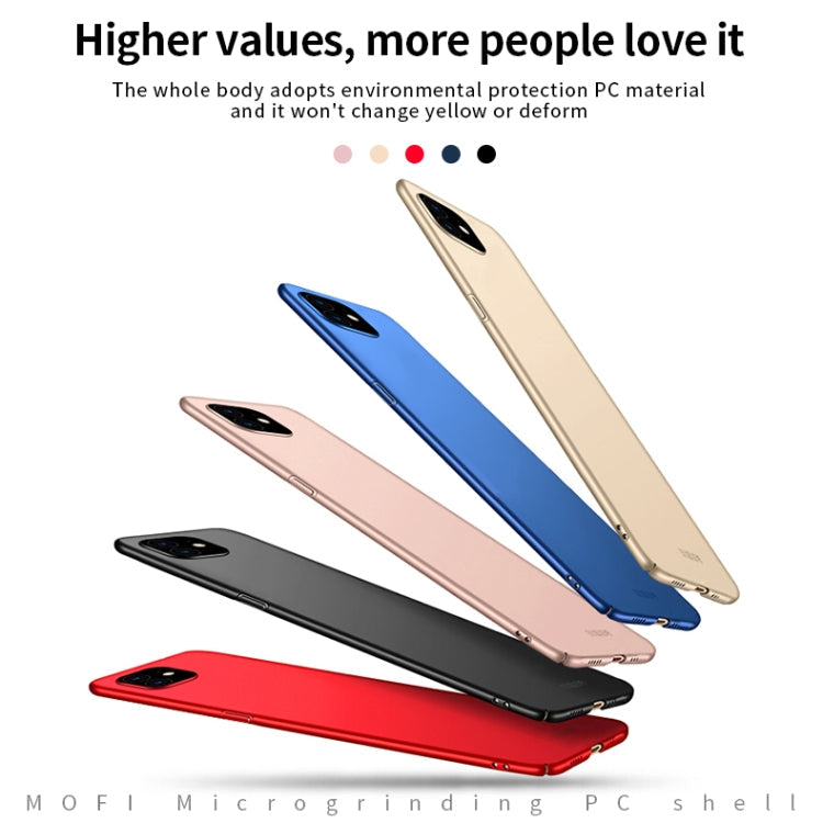 For iPhone 12 / 12 Pro MOFI Frosted PC Ultra-thin Hard Case(Blue) Eurekaonline