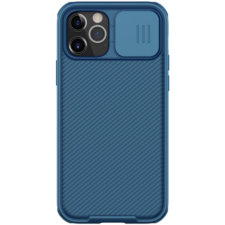  12 Pro NILLKIN Black Mirror Pro Series Camshield Full Coverage Dust-proof Scratch Resistant Phone Case(Blue) Eurekaonline