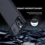 For iPhone 12 / 12 Pro NILLKIN Black Mirror Pro Series Camshield Full Coverage Dust-proof Scratch Resistant Phone Case(Blue) Eurekaonline