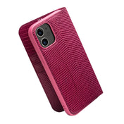 For iPhone 12 / 12 Pro QIALINO Crocodile Texture Horizontal Flip Leather Case with Card Slots & Wallet(Rose Red) Eurekaonline