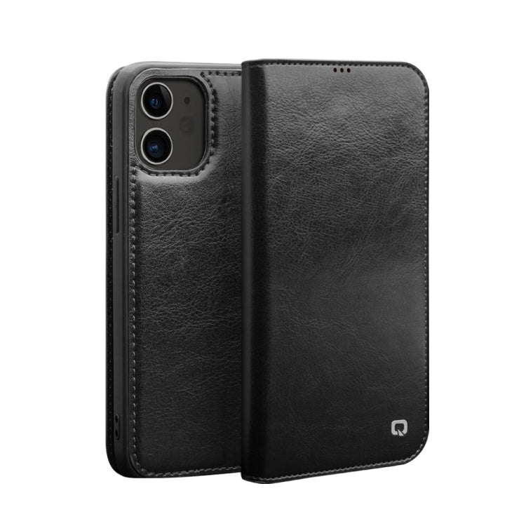  12 Pro QIALINO Horizontal Flip Leather Case with Holder & Card Slots & Wallet(Black) Eurekaonline